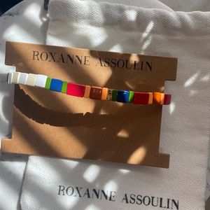 Roxanne Aussoulin Rainbow Brick White Bracelet